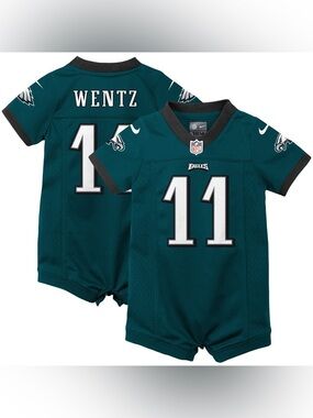 Nike 24M Philadelphia Eagles #11 Wentz Kids Green Eagles Jersey